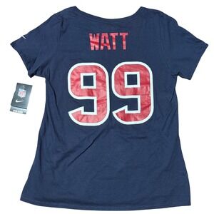 Nike Houston Texans JJ Watt #99 NFL Tee Navy Blue Women's Large NWT